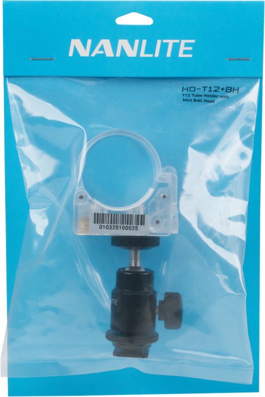 Nanlite T12 Tube Holder With Mini Ball Head - imagine 2