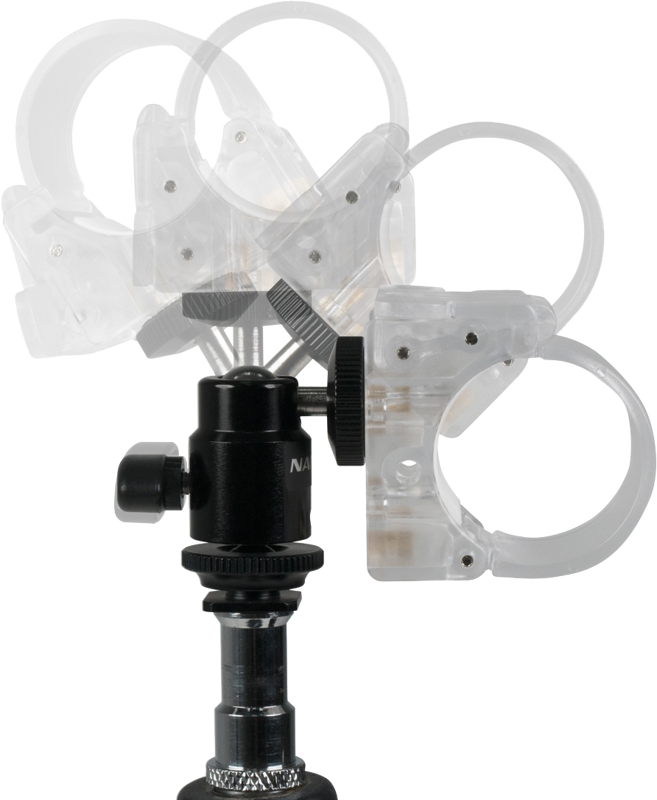 Nanlite T12 Tube Holder With Mini Ball Head - imagine 5
