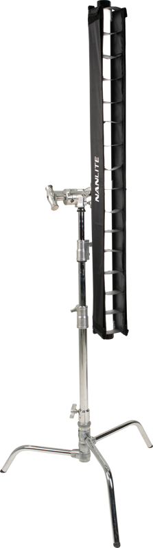 Nanlite Barndoor with eggcrate for Pavotube II 30X - imagine 2