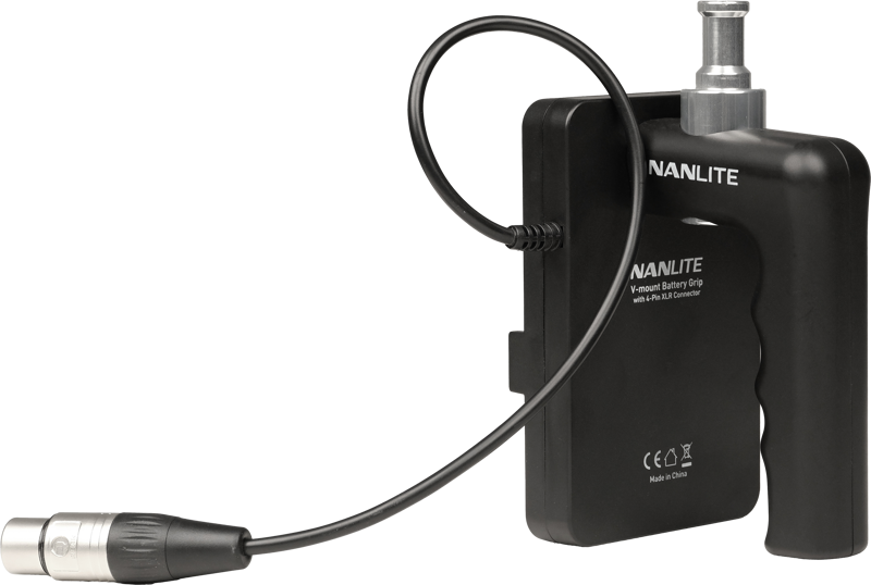 Nanlite V-Mount Battery Grip with 4-Pin XLR Connector - imagine 2