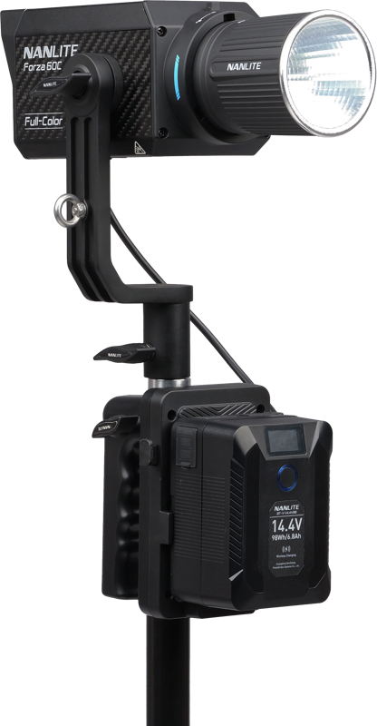 Nanlite V-Mount Battery Grip with 4-Pin XLR Connector - imagine 4