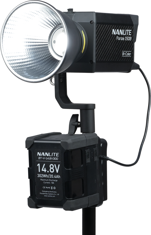 Nanlite V-Mount Battery Grip with 4-Pin XLR Connector - imagine 5