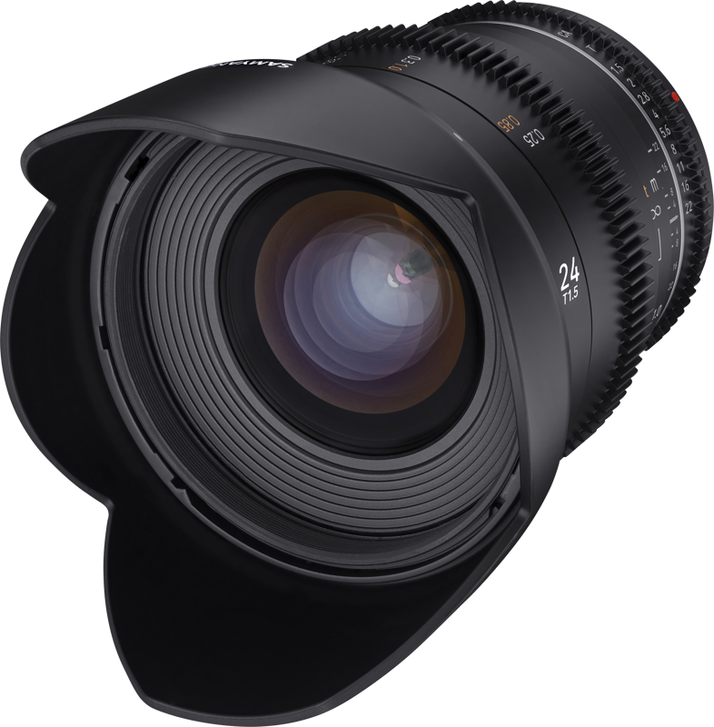 Samyang 24mm T1.5 VDSLR MK2 Canon RF Obiectiv video cinematic, Full Frame, Diafragma T1.5, Filtru 77mm, Weather Sealing - imagine 4