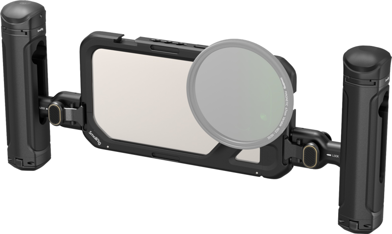 SmallRig 4397 Mobile Video Kit (Dual Handheld) for iPhone 15 Pro, Carcasa smartphone dedicata video - imagine 5