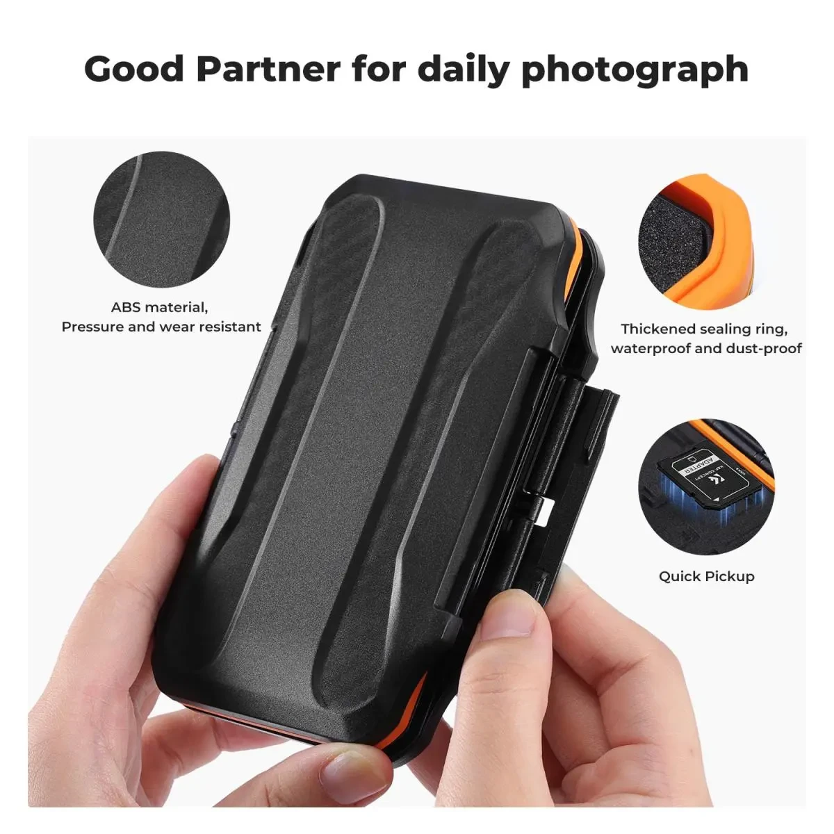 K&F CONCEPT K&F Concept 24 Slots Memory Card Case, Carcasa carduri Hardcase - imagine 3