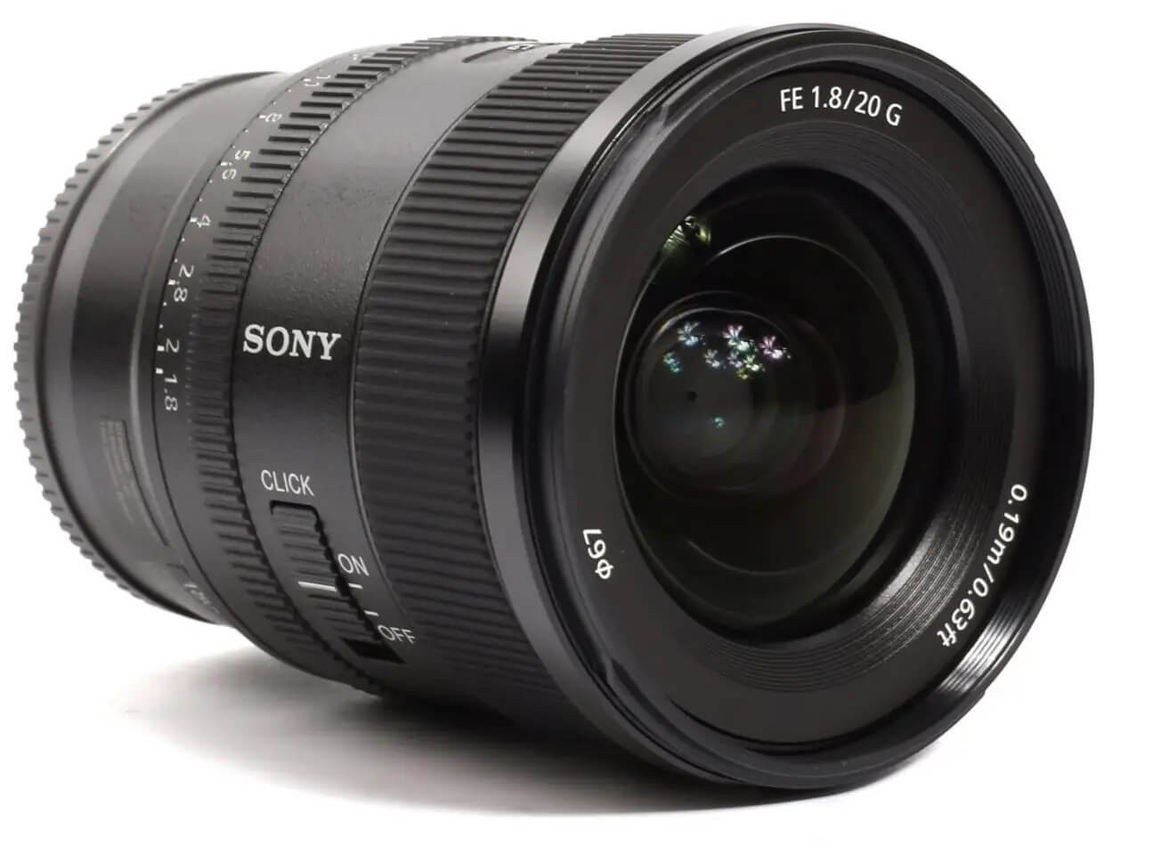 Sony FE 20mm F1.8 G Obiectiv foto mirrorless, Ultra-Wide, Diafragma F1.8, Inel diafragma De-Click, Compact - imagine 3