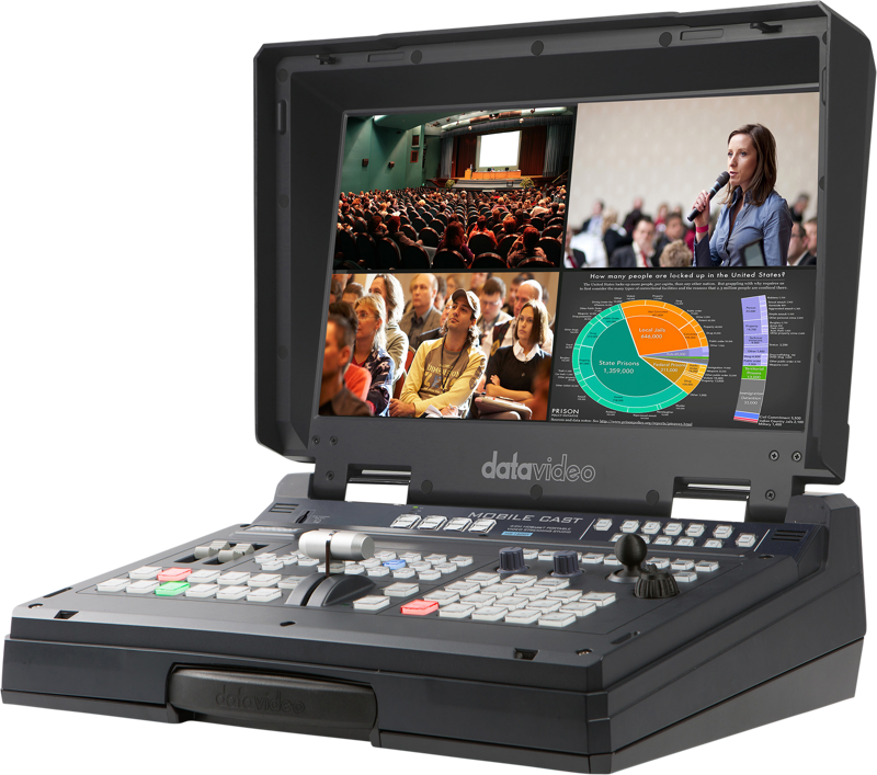 Datavideo HS-1600T MKII HDBaseT Portable Video Streaming Studio - imagine 3