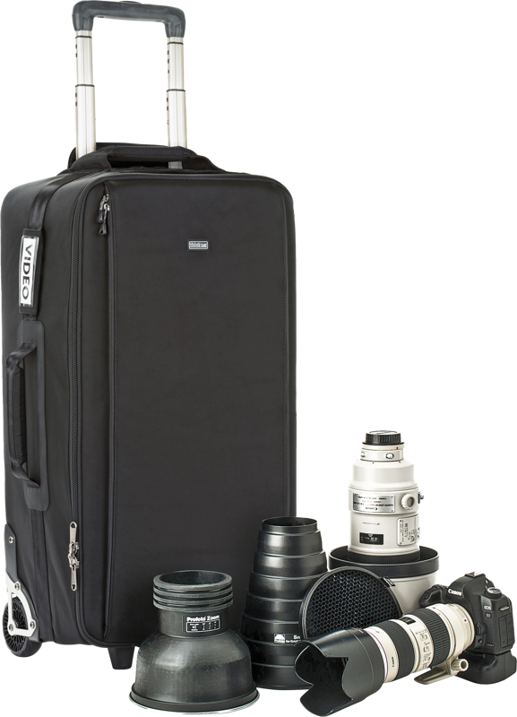 Valiza troler pentru aparatura foto, camera foto, obiective, flash, rigida, Think Tank Logistics Manager 30 V2.0, Black - imagine 5