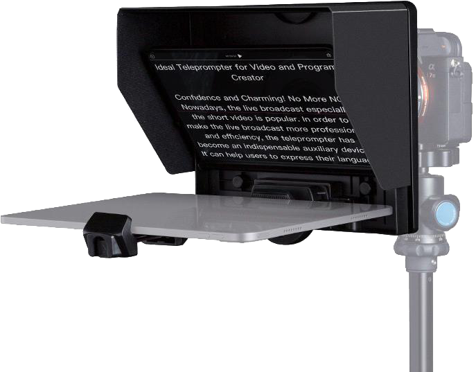 Feelworld Teleprompter TP10, DSLR, supports up to 11" tablet, Teleprompter pentru tableta, camera DSLR, Mirrorless - imagine 5