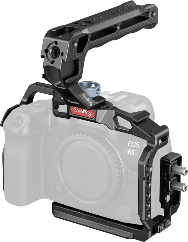 Kit carcasa camera foto video mirrorless cu maner, SmallRig 3830 Handheld Kit For Canon EOS R5/ R6/ R5 C - imagine 9