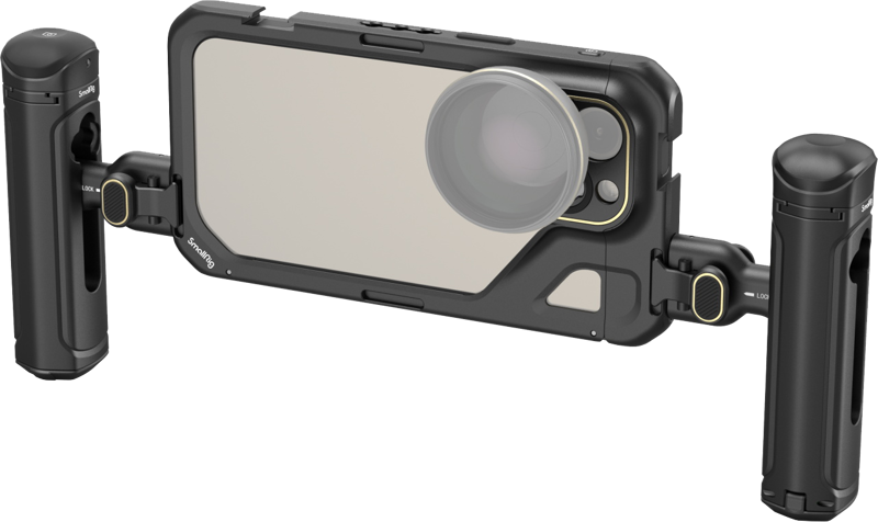 SmallRig 4392 Mobile Video Kit (Dual Handheld) for iPhone 15 Pro Max, Kit video dedicat iPhone - imagine 5