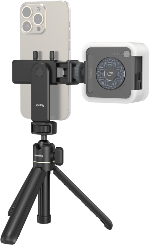 SmallRig 4367 Smartphone Vlog Tripod Kit VK-30 Advanced Version, Suport smartphone cu lampa LED - imagine 6