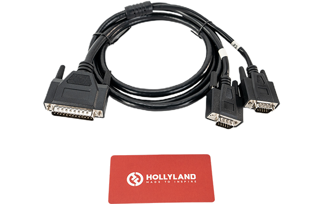 Hollyland HL-TCB10 DB25 Male to Dual HDB15 Male Tally Cable - imagine 2