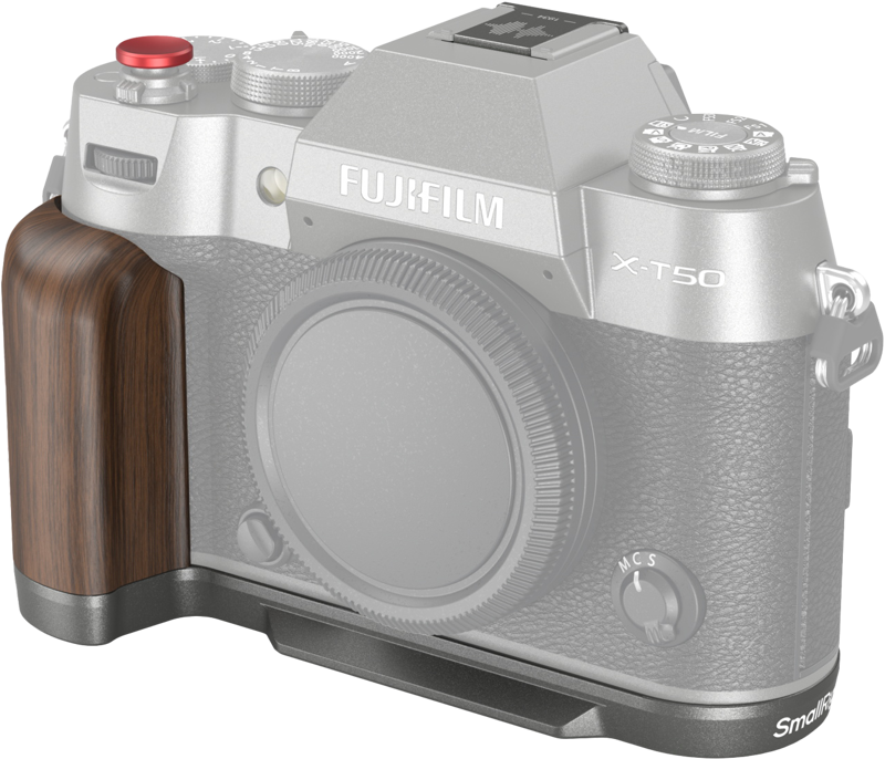 SmallRig 4736 Wooden L-Shape Grip for Fujifilm X-T50 Charcoal Silver, Grip din lemn camera camera foto mirrorless - imagine 5