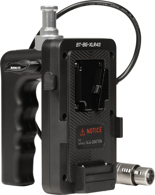 Nanlite V-Mount Battery Grip with 4-Pin XLR Connector - imagine 7