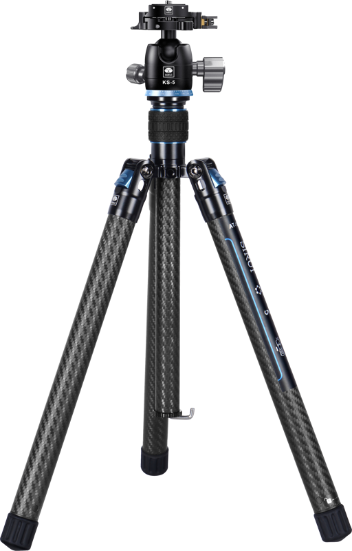 Sirui Traveler X-I Carbon Tripod Kit AT-125 + KS-5 BallHead, Trepied foto din carbon cu cap bila - imagine 2
