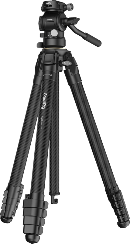 SmallRig 5028 Portable Carbon Fiber Travel Tripod Kit - imagine 4