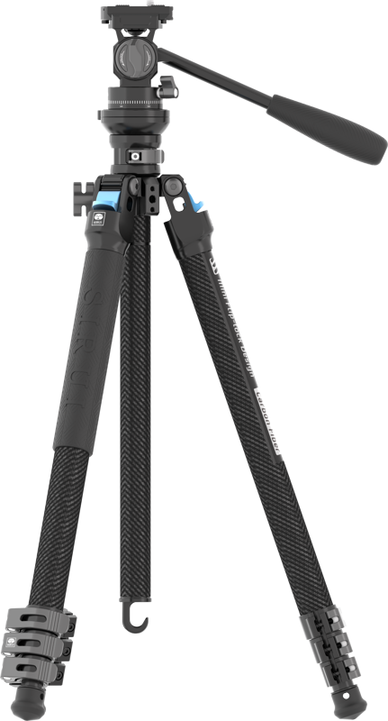 Sirui Carbon Fiber Tripod kit L-224F + KV-5 - imagine 5