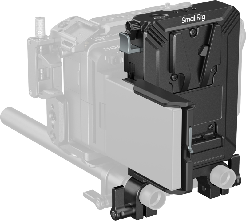 SmallRig 5226 V-Mount Battery Mount Plate Kit for 15mm LWS Rods - imagine 5