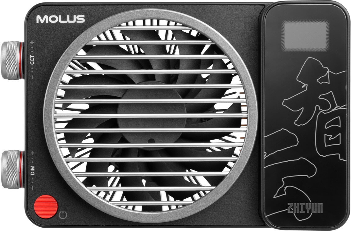 Zhiyun Molus X100 Pro Kit Lampa Video COB, Putere 100W, Bi-Color 2700K-6500K, Grip Baterie, Adaptor Bowens, Softbox Inclus - imagine 11