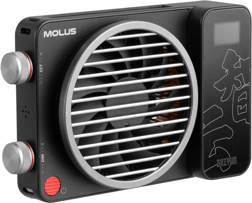 Zhiyun Molus X100 Pro Kit Lampa Video COB, Putere 100W, Bi-Color 2700K-6500K, Grip Baterie, Adaptor Bowens, Softbox Inclus - imagine 12