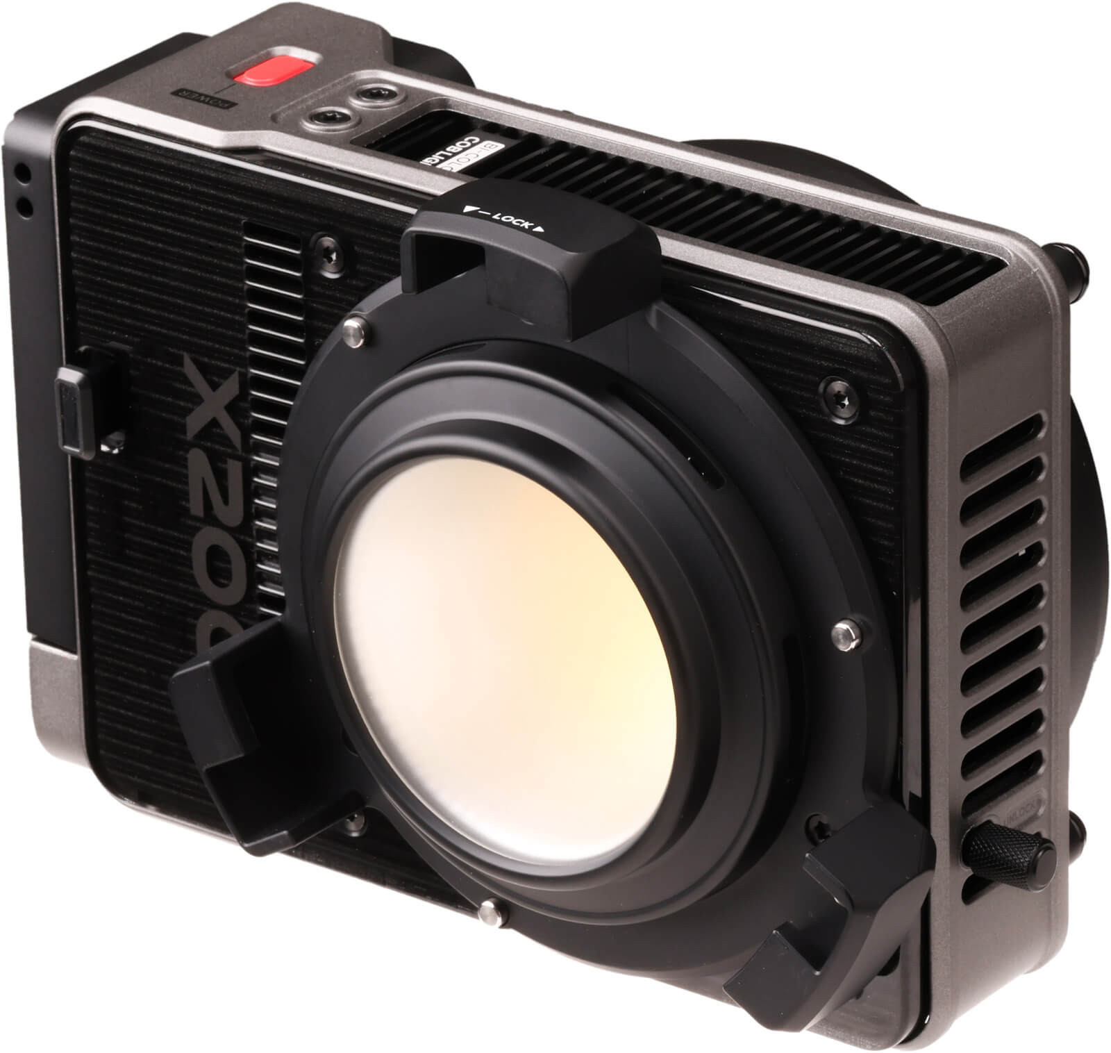 Zhiyun Molus X200 Lampa LED Bi-Color COB Light Combo, 200W, 2700K-6500K, 8900 lux, Include Lens Reflector, Baterie V-Mount - imagine 3