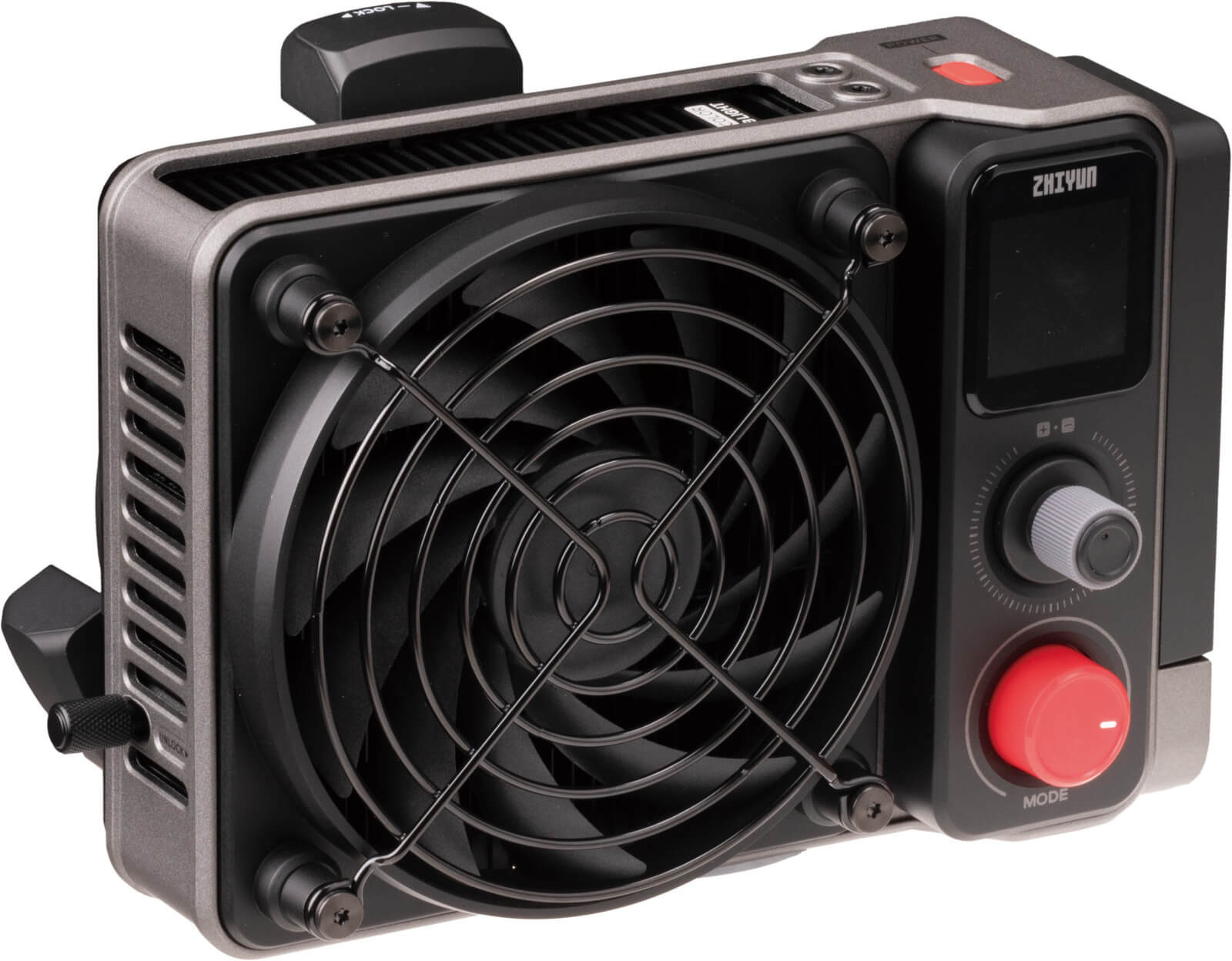 Zhiyun Molus X200 Lampa LED Bi-Color COB Light Combo, 200W, 2700K-6500K, 8900 lux, Include Lens Reflector, Baterie V-Mount - imagine 5