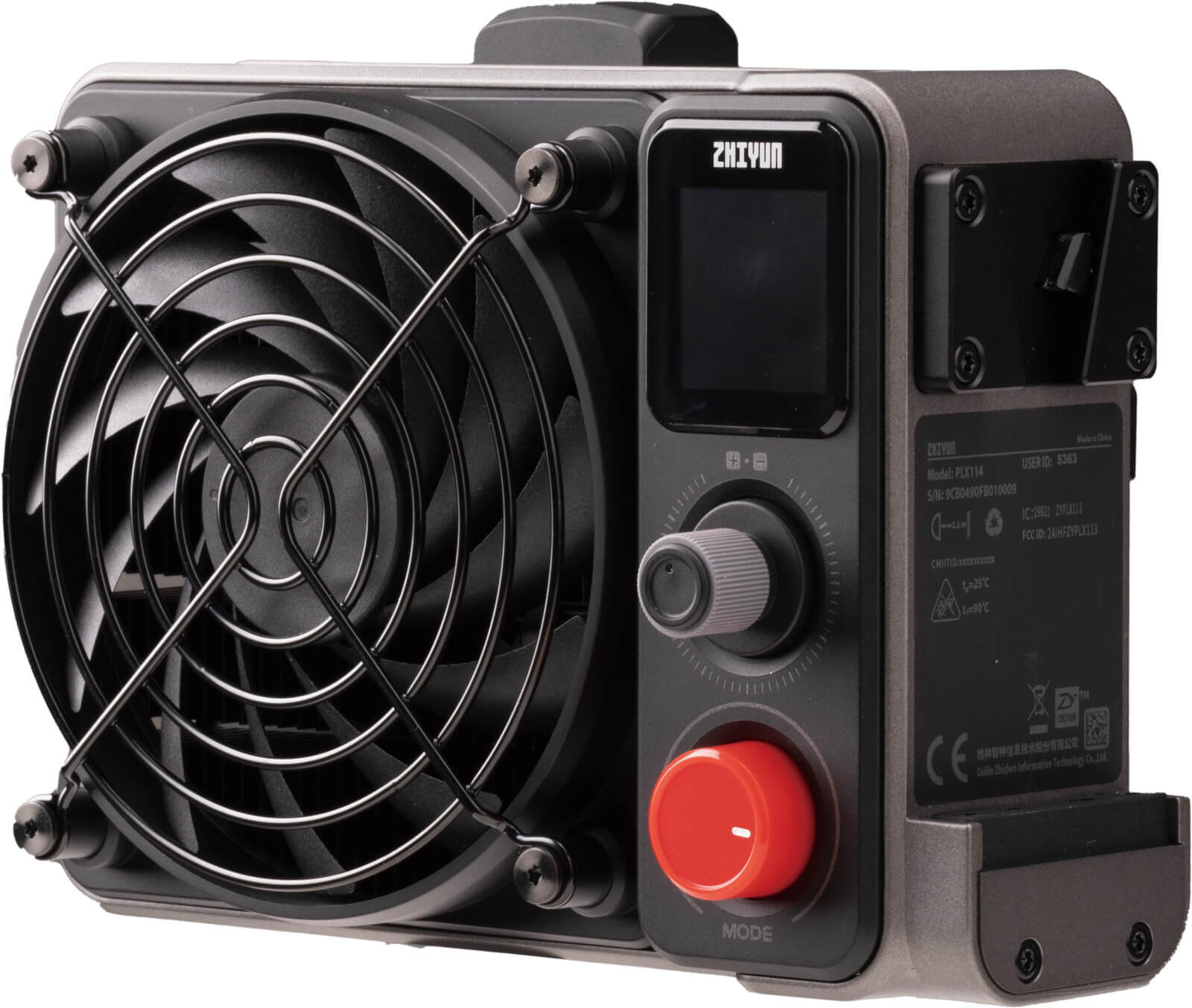 Zhiyun Molus X200 Lampa LED Bi-Color COB Light Combo, 200W, 2700K-6500K, 8900 lux, Include Lens Reflector, Baterie V-Mount - imagine 6