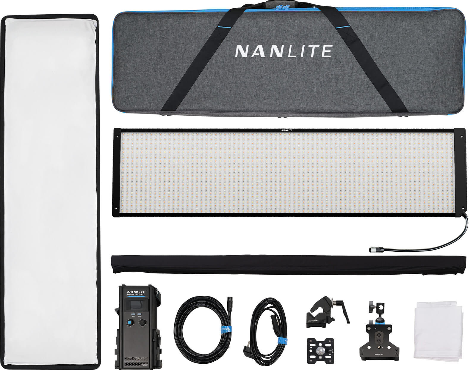 Nanlite PavoSlim 240CL Panou LED RGBWW, Putere 260W, LumenRadio CRMX, Dimensiune 120x30cm - imagine 13