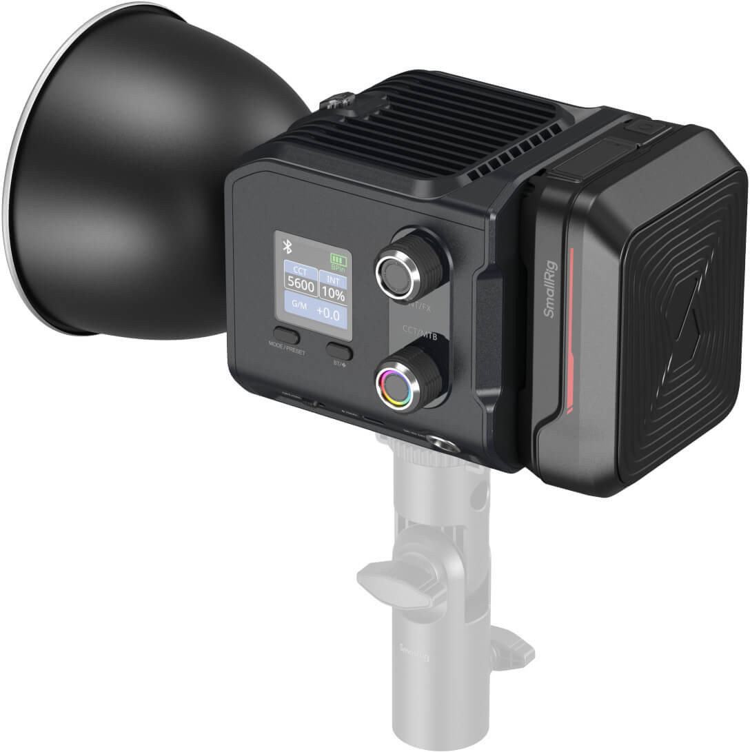 SmallRig RC 100C Lampa LED Bi-Color, 100W, 2700K-6500K, Kit cu Powerbank Grip 73Wh, Mini Reflector si Geanta Transport - imagine 3