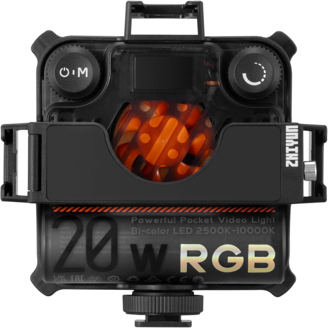 Zhiyun Fiveray M20C RGB Combo Lampa LED, 20W, Magnetica, Sistem Racire DynaVort, Include Voleti, Grila Fagure, Difuzor si Geanta - imagine 5