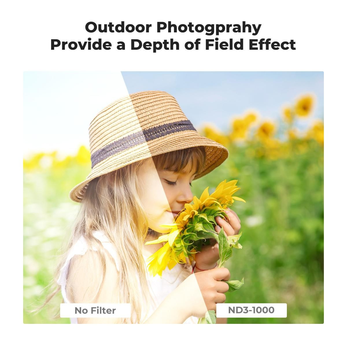 K&F CONCEPT 72MM, ND3-1000, ultra-thin variable ND, Waterproof, Green Coated, Filtru Filet ND - imagine 4