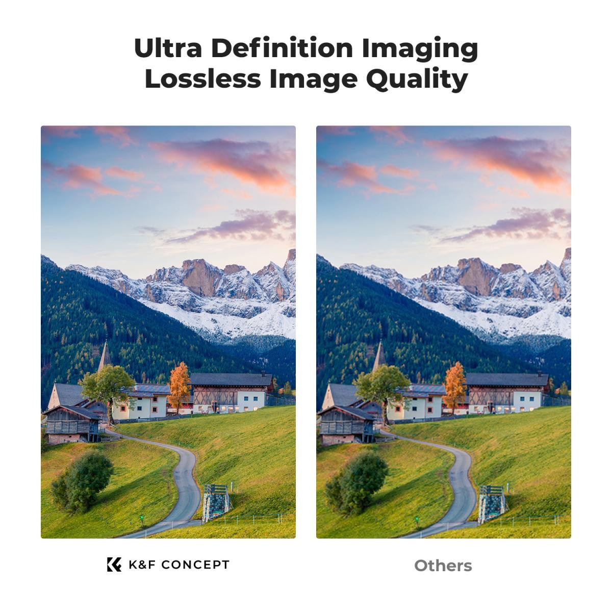 K&F CONCEPT 72MM, ND3-1000, ultra-thin variable ND, Waterproof, Green Coated, Filtru Filet ND - imagine 5