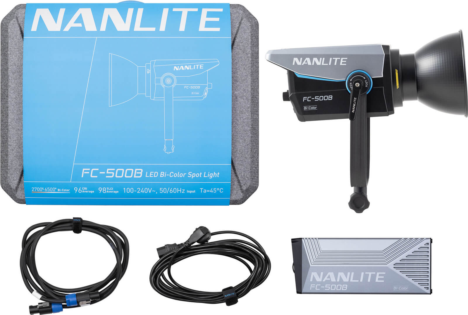 Nanlite FC-500B Lampa Video LED Studio, Putere 520W, Bi-Color 2700K-6500K, Montura Bowens, DMX/RDM App - imagine 19