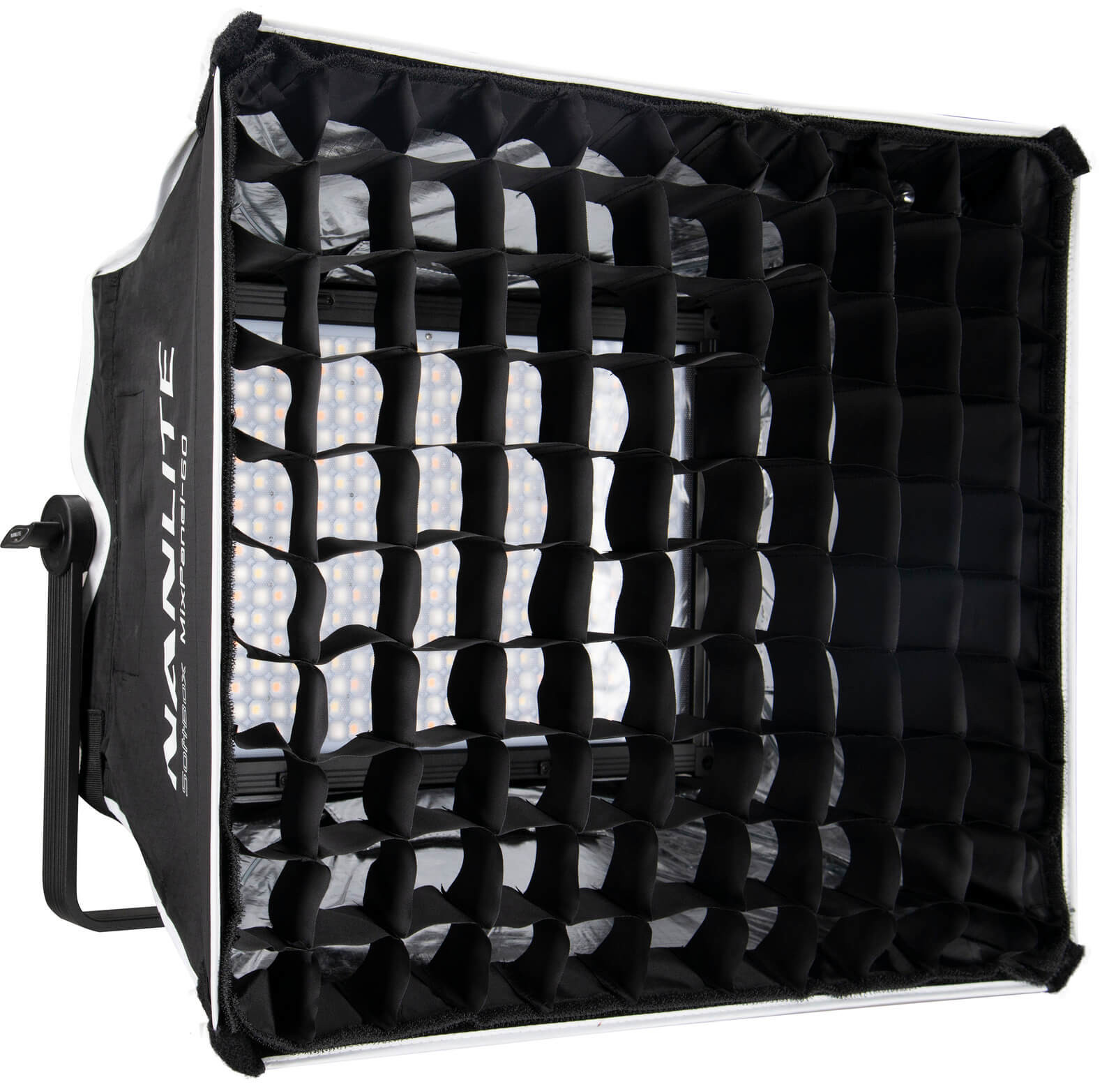 Nanlite SB-MP60 Softbox Pliabil cu Eggcrate pentru Panou LED MixPanel 60, Interior Argintiu, Prindere Velcro - imagine 3
