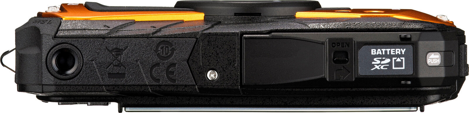 Ricoh WG-80 Orange Aparat Foto Compact Rezistent la Apa, Senzor 16 MP, Zoom Optic 5x, Subacvatic 14 m, Antisoc 1.6 m - imagine 9