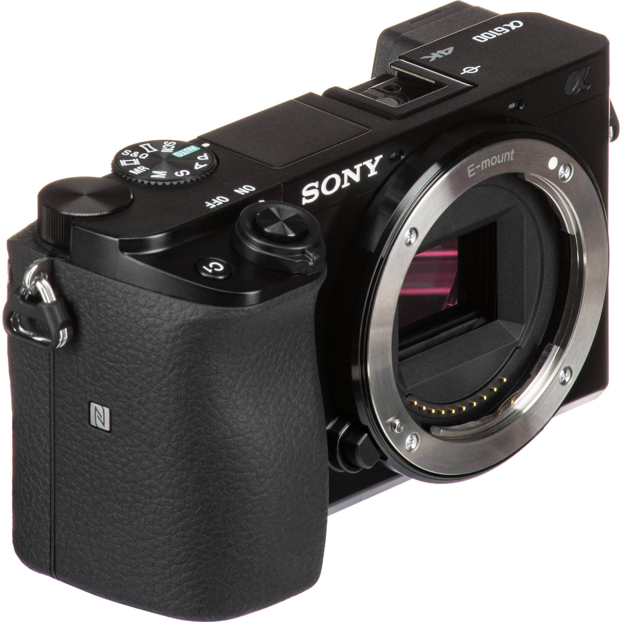 Sony Alpha A6100 Body Aparat Foto Mirrorless APS-C 24.2 MP, Video 4K, Real-time Eye AF, Ecran Rabatabil 180°, Negru - imagine 2