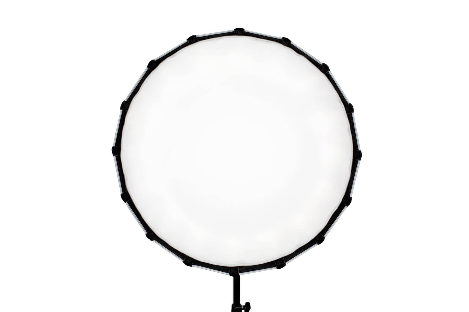 Nanlite Softbox Parabolic 60 cm FM Mount pentru Forza 60 si 150, 16 Laturi, Grila Textila Inclusa, Negru - imagine 5