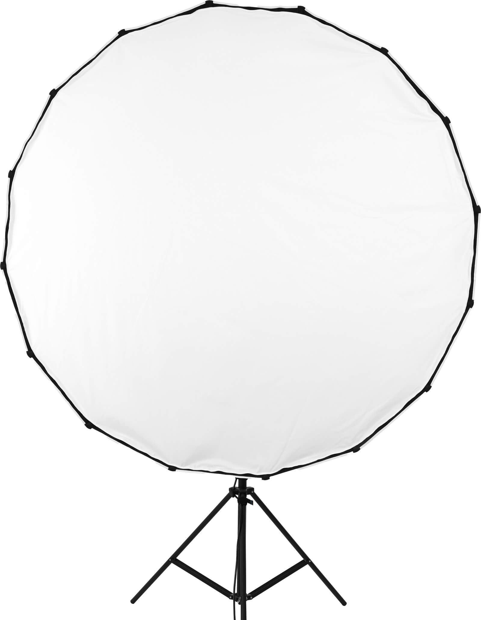 Nanlite SB-PR-150-Q Softbox Parabolic 150 cm, Quick Release, Montura Bowens, 16 Tije, Hexadecagon, Portret si Comercial - imagine 3
