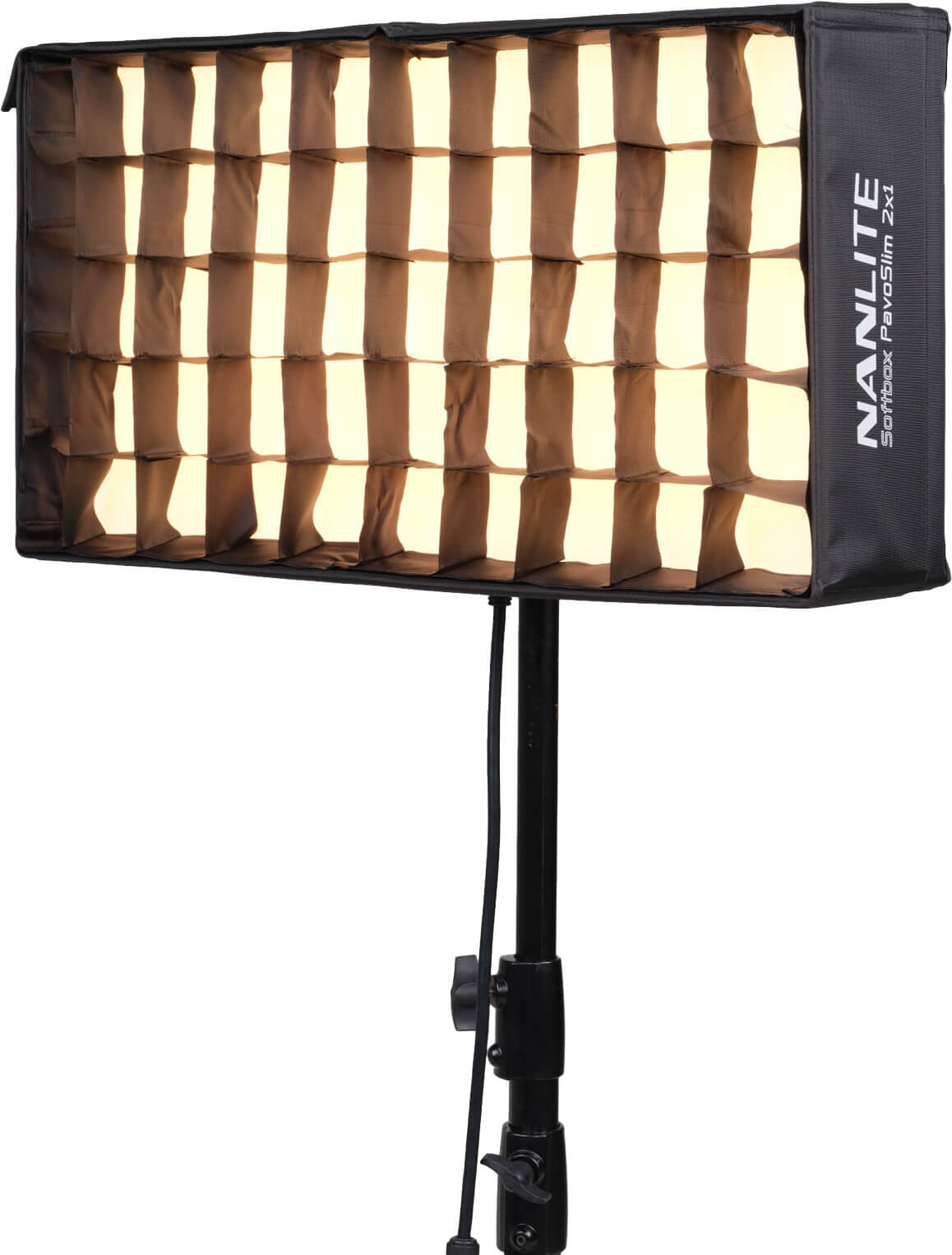 Softbox Nanlite Pliabil cu Grid pentru PavoSlim 120B si 120C, Doua Difuzii (1.5 si 2.5), Montare Velcro, Negru - imagine 3