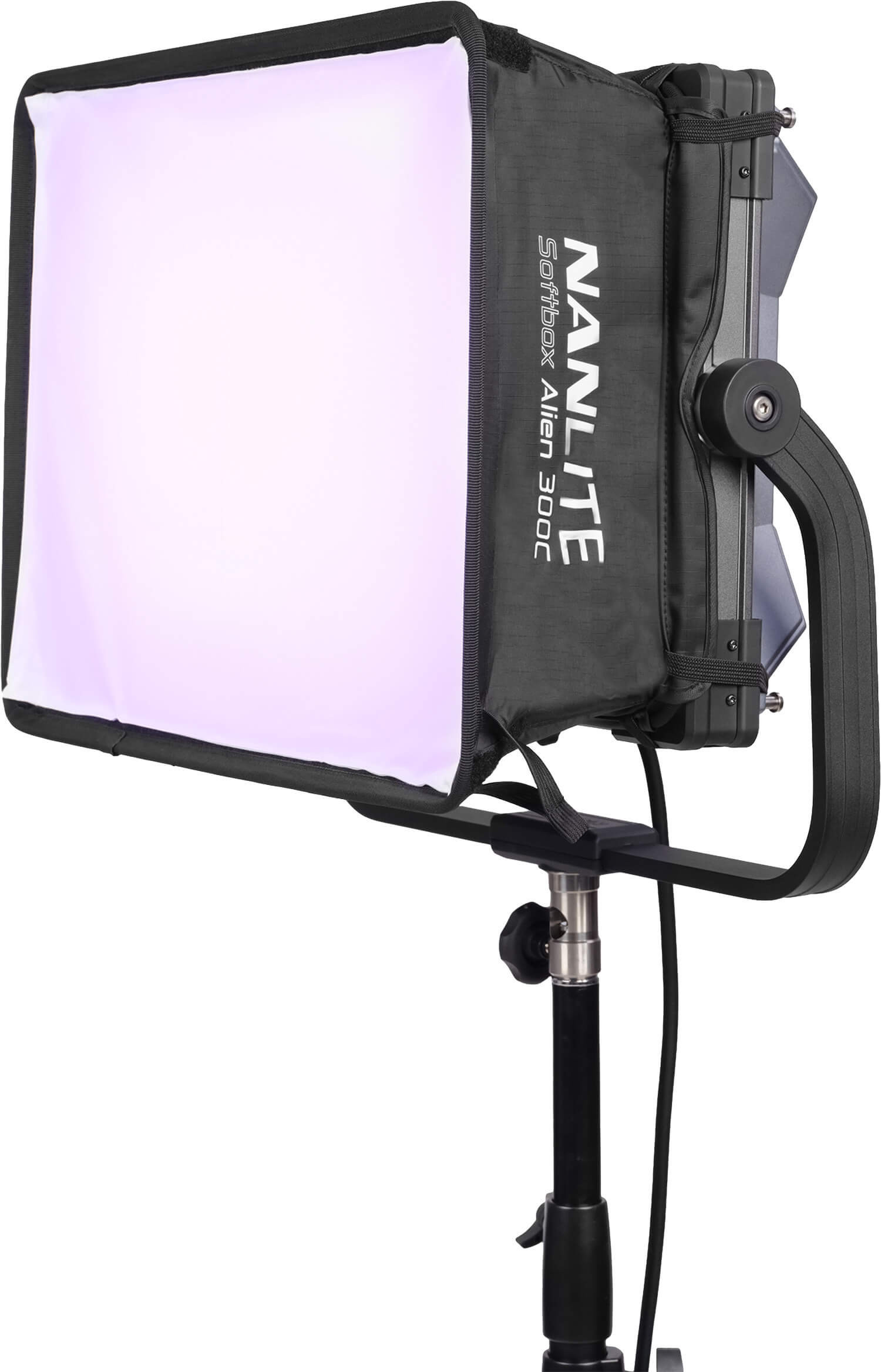 Nanlite SB-AL300 Softbox pentru Alien 300C, Deschidere Rapida Pop-up, Include Grid si Doua Difuzii, Montura Dedicata, Negru - imagine 2