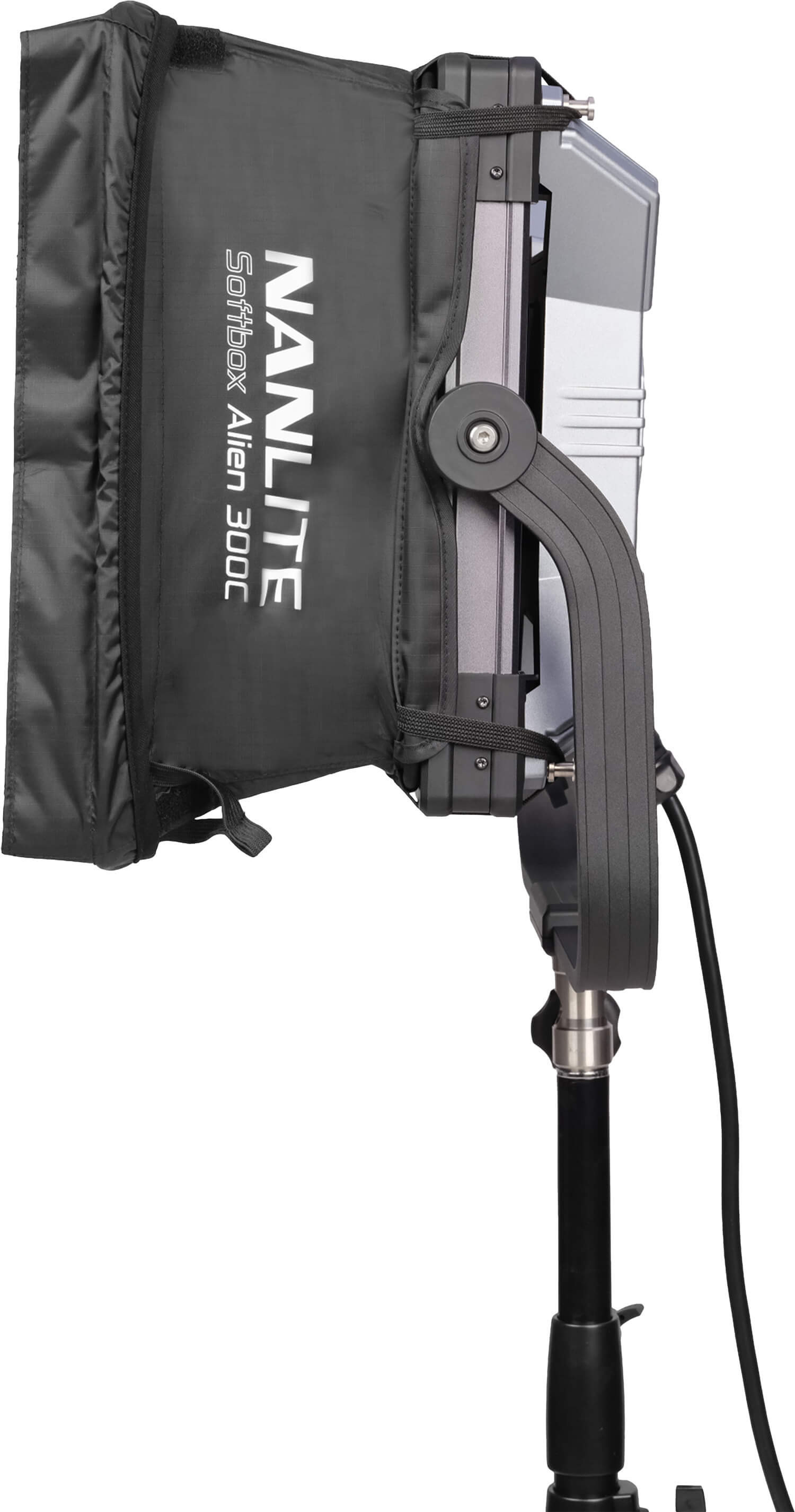 Nanlite SB-AL300 Softbox pentru Alien 300C, Deschidere Rapida Pop-up, Include Grid si Doua Difuzii, Montura Dedicata, Negru - imagine 6