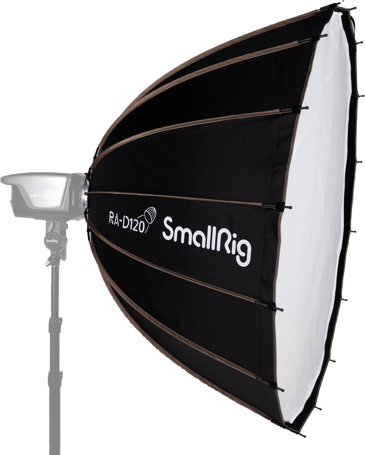 SmallRig RA-D120 4140 Softbox Parabolic 84 cm, Montura Bowens, Sistem Quick-Release, Include Grid si 2 Difuzii