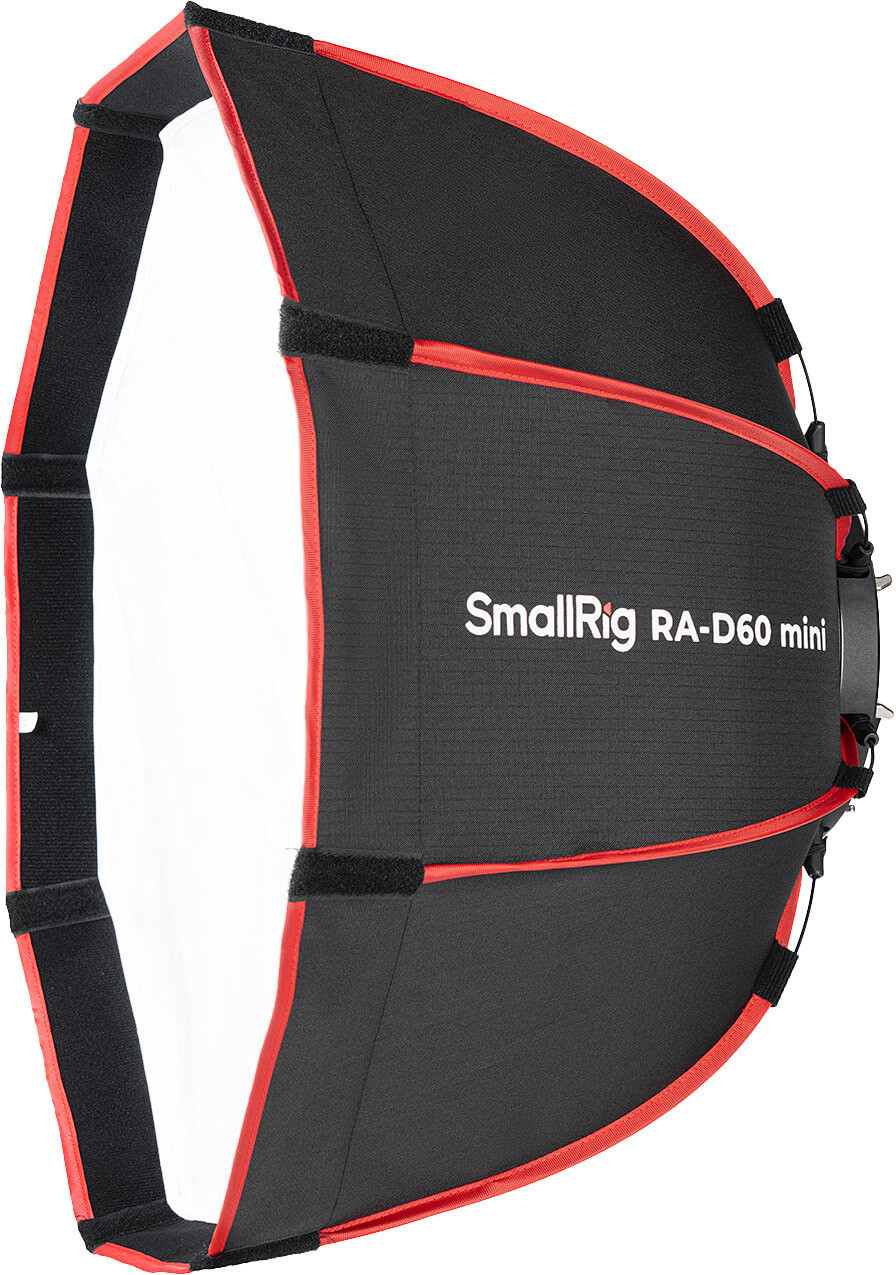 SmallRig 4682 Mini Softbox Parabolic RA-D60 60 cm, Montura Mini Bowens, Quick Release, Grid Inclus, Pentru RC 60B si RC 100B - imagine 4