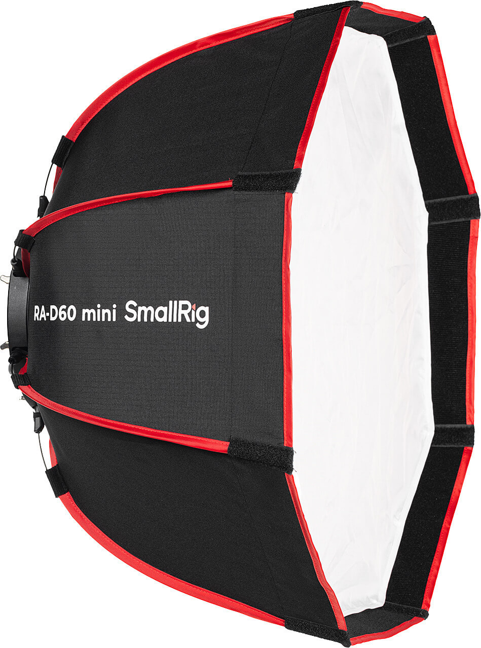 SmallRig 4682 Mini Softbox Parabolic RA-D60 60 cm, Montura Mini Bowens, Quick Release, Grid Inclus, Pentru RC 60B si RC 100B - imagine 5