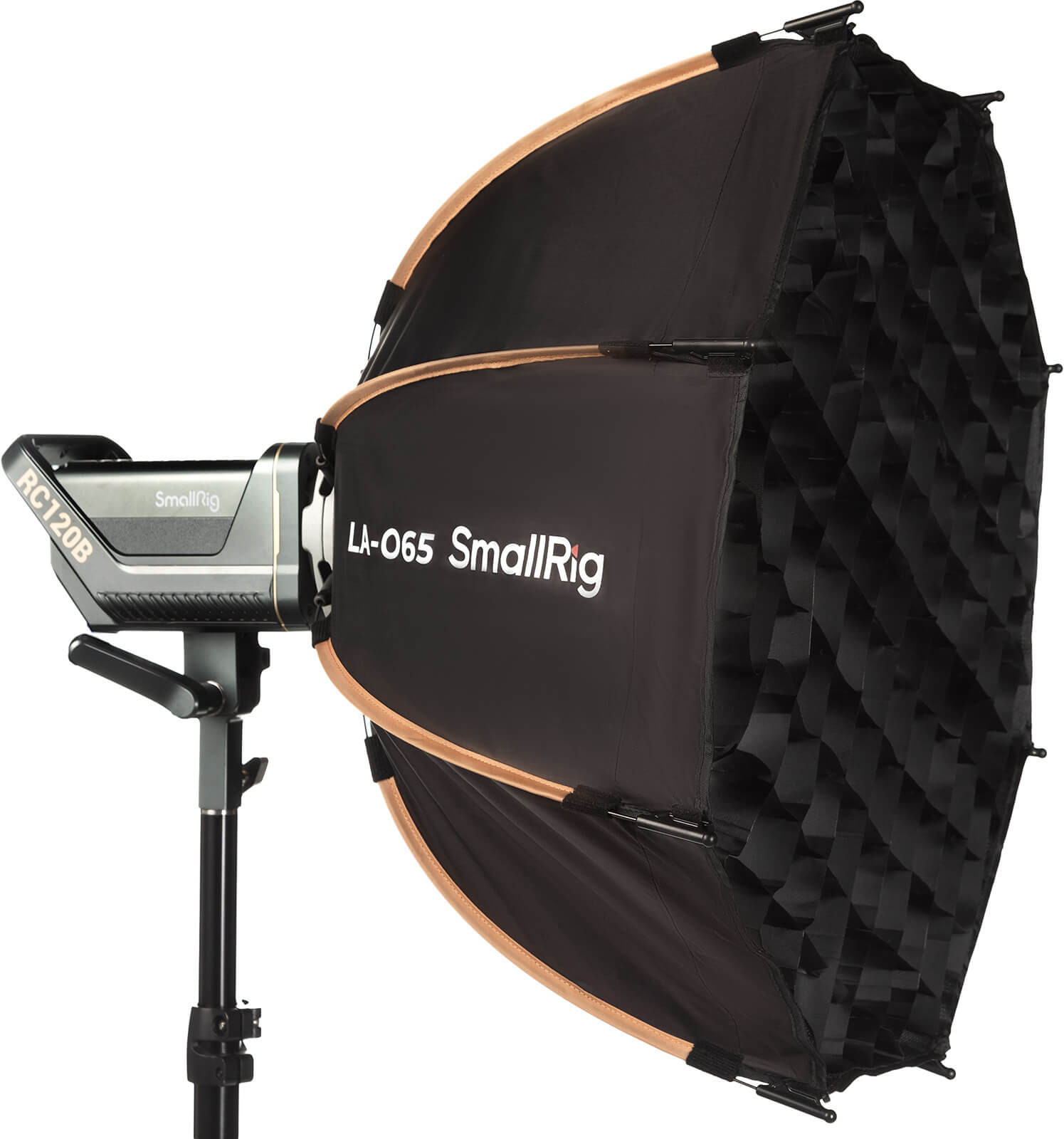 SmallRig 4874 Softbox Octagonal LA-O65 65 cm, Montura Bowens, Quick Release, Include Grid Honeycomb si 2 Difuzii - imagine 3