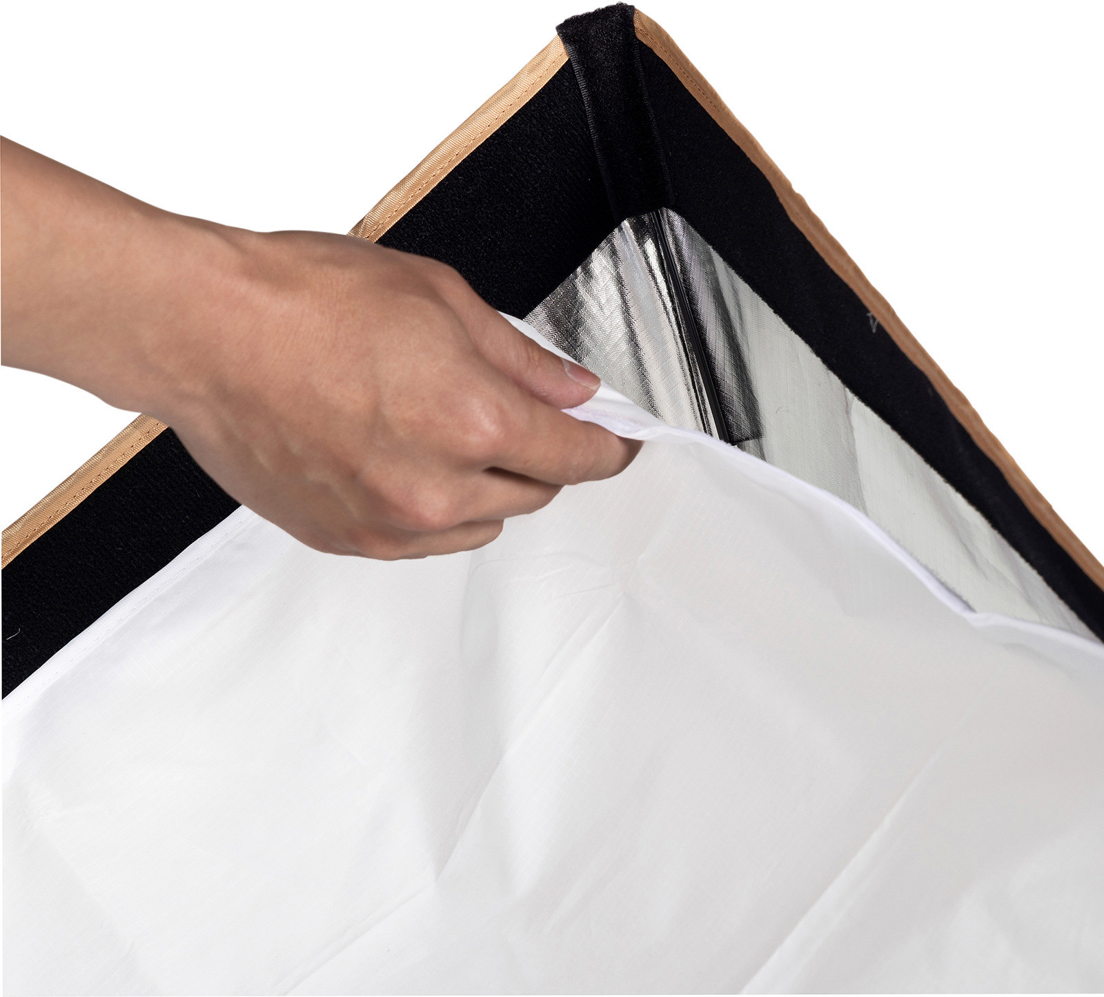 SmallRig 5370 Softbox Strip FS-30120 30 x 120 cm, Quick-Setup Folding, Montura Bowens, Include Grid si 2 Difuzii - imagine 7