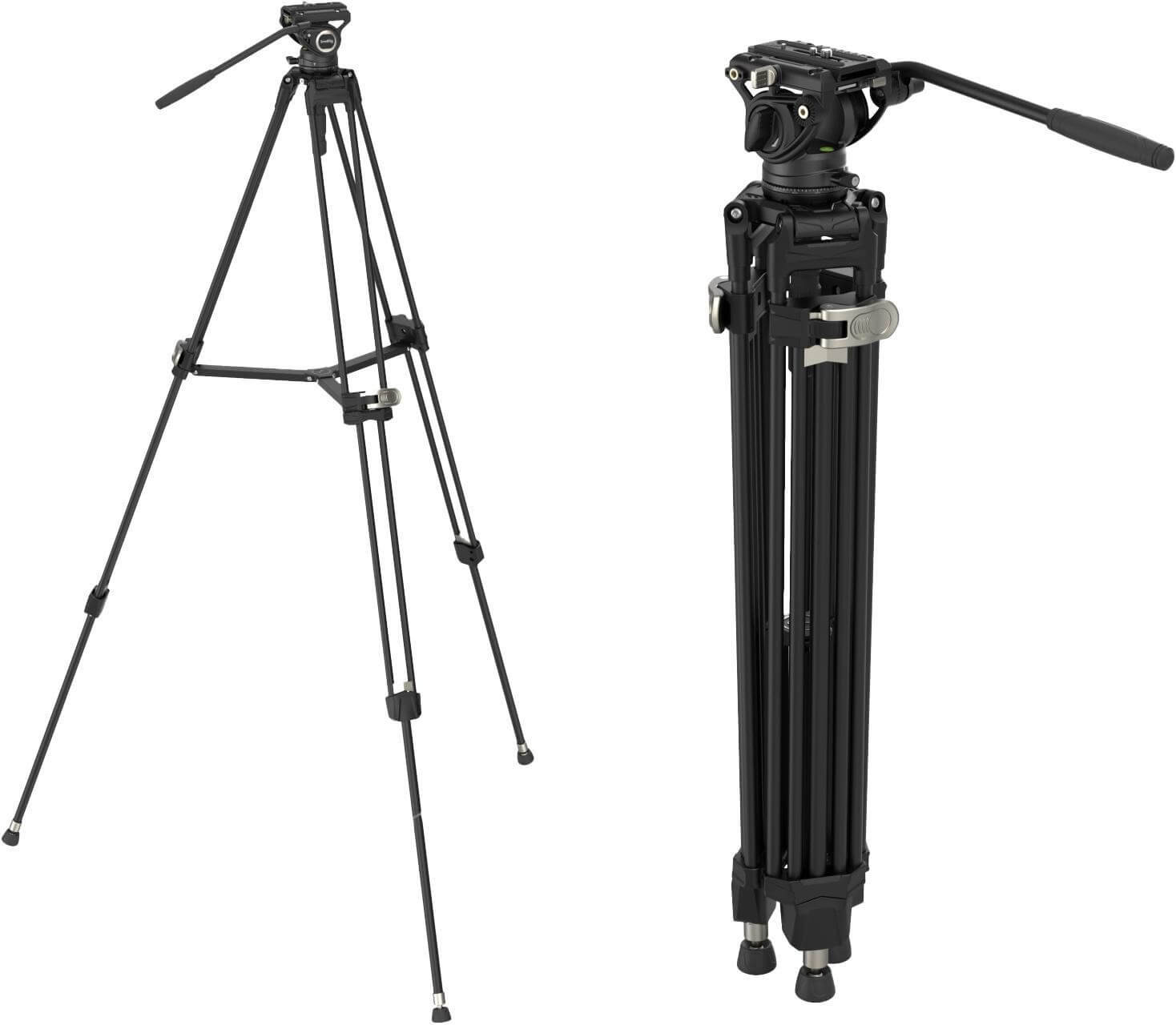 SmallRig 4163 AD-80 Trepied Video Aluminiu FreeBlazer Heavy-Duty, Cap Fluid, Sarcina 8kg, Inaltime 191cm, Snap-on Quick Release - imagine 2