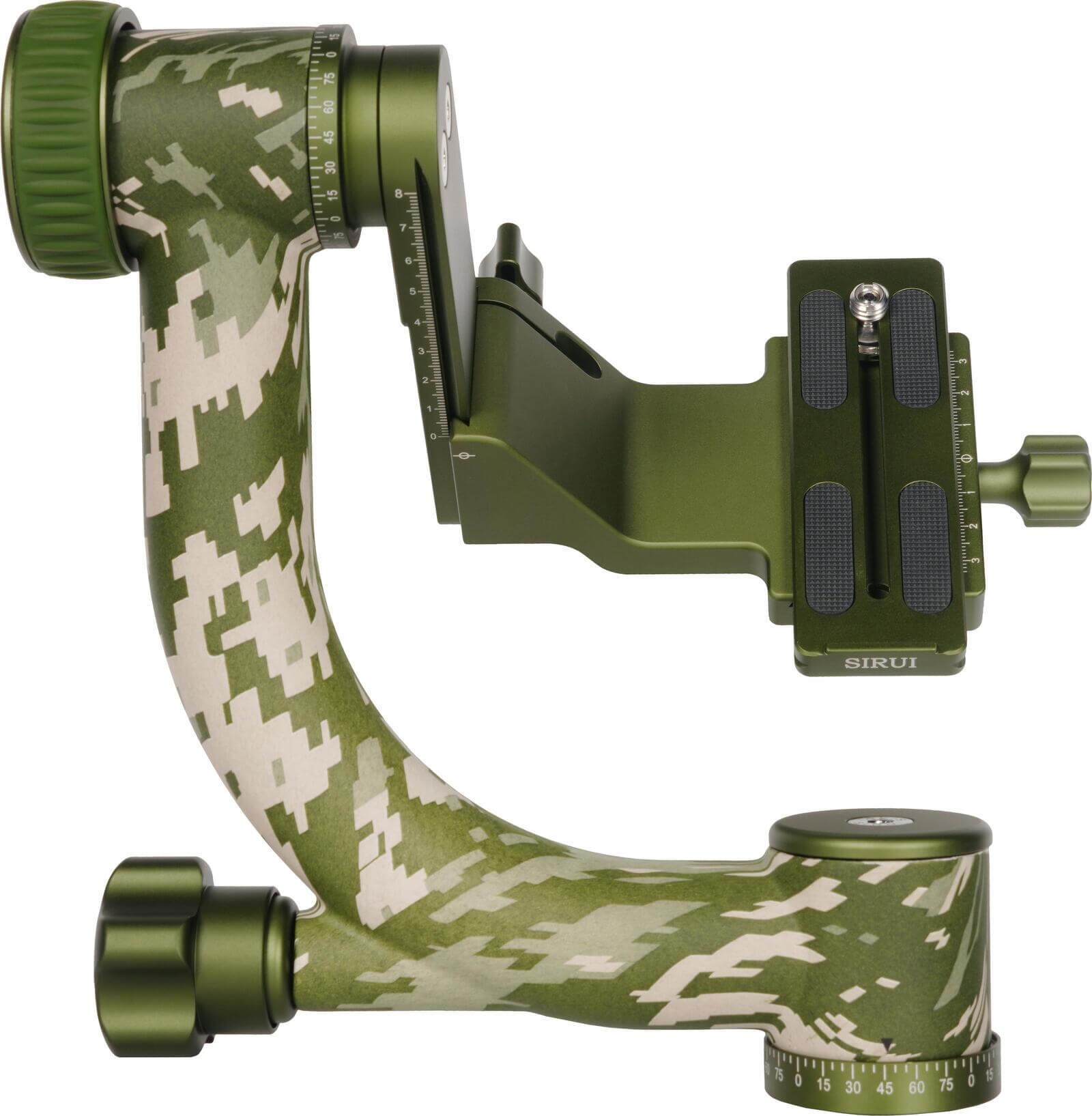 Sirui CT-3204 + CH20 Kit Trepied Carbon si Cap Gimbal Camuflaj, Sarcina 20 kg, Baza Nivelare, Ideal pentru wildlife - imagine 11