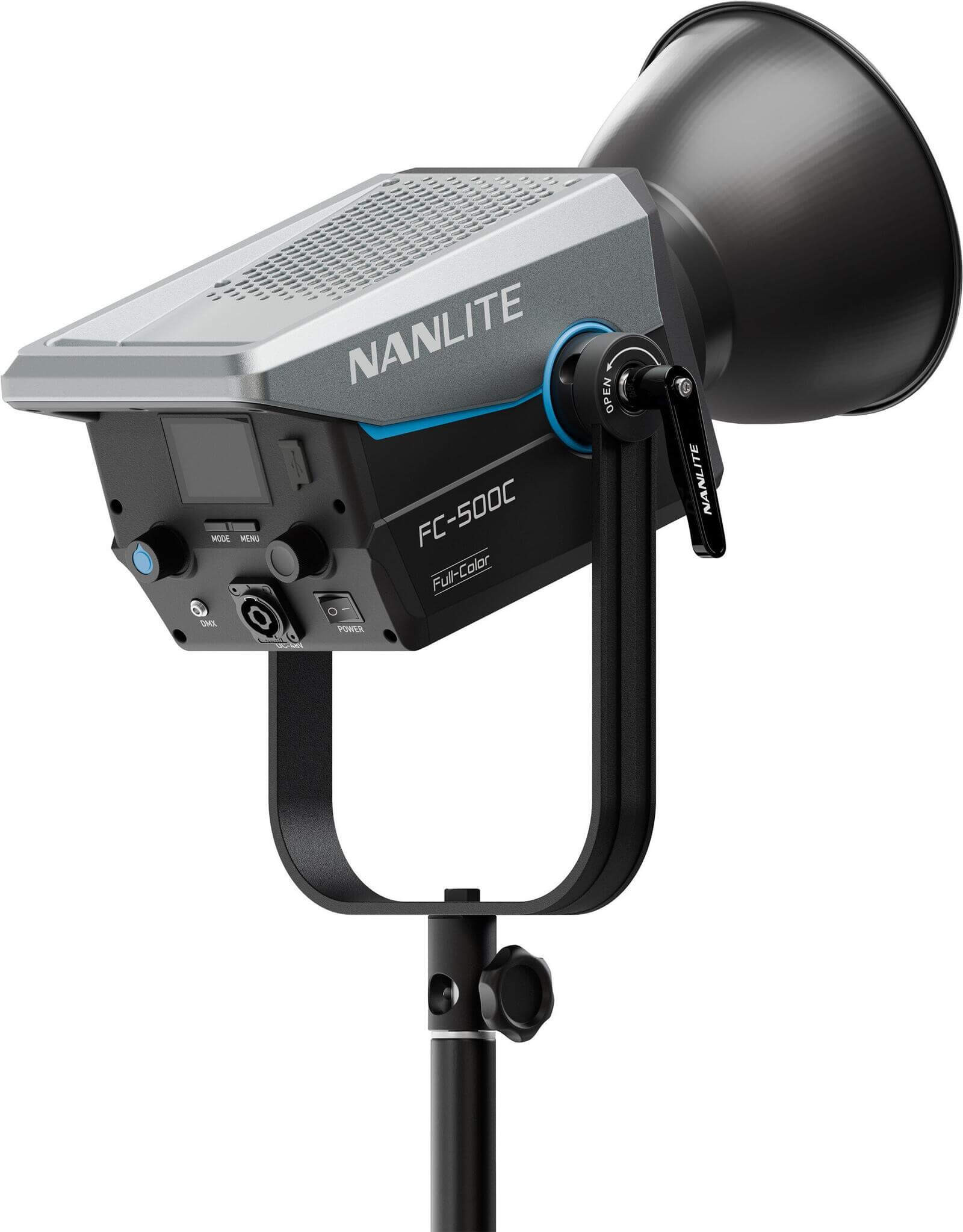Nanlite FC-500C Lampa LED RGBW, 520W, Full Color 2700K-7500K, Montura Bowens, Control App/DMX, Reglaj G/M, Sursa inclusa - imagine 3